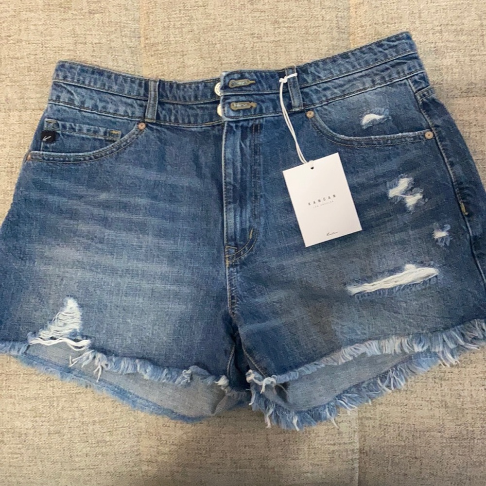 KanCan mom denim shorts